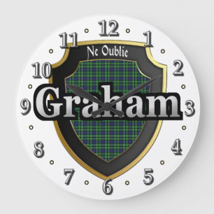 Clan Graham Tartan Scottish Dream Clock Grote Klok
