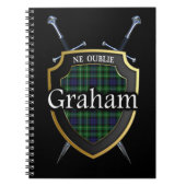 Clan Graham Tartan Shield & Swords Notitieboek (Voorkant)