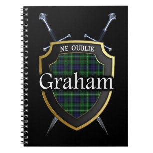 Clan Graham Tartan Shield & Swords Notitieboek