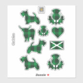 Clan Graham Tartan Sticker (Vel)