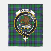 Clan Graham van Menteith Tartan Plaid Fleece Deken (Voorkant)