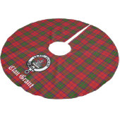 Clan Grant Crest Badge en Tartan  Kerstboom Rok (Gekanteld)