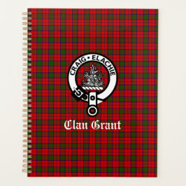 Clan Grant Crest Badge en Tartan Planner