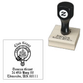 Clan Grant Crest Badge Rubberstempel (Gestempeld)
