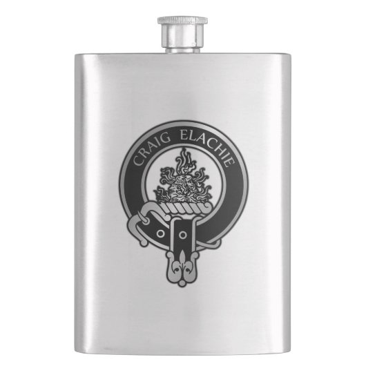 Clan Grant Crest Flask Flacon (Voorkant)