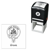 Clan Grant Crest Rubber Stamp