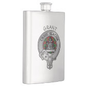 Clan Grant Crest & Tartan Flacon (Rechts)
