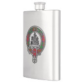 Clan Grant Crest & Tartan Flask Flacon (Links)