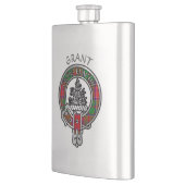 Clan Grant Crest & Tartan Flask Flacon (Links)