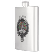 Clan Grant Crest & Tartan Flask Flacon (Links)