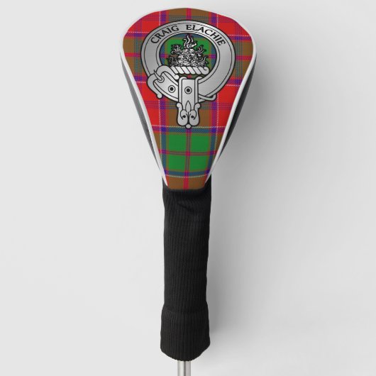 Clan Grant Crest & Tartan Golfheadcover (Voorkant)