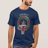 Clan Grant Crest & Tartan T-Shirt (Voorkant)