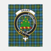 Clan Grant Hunting Tartan Pset Fleece Deken (Voorkant)