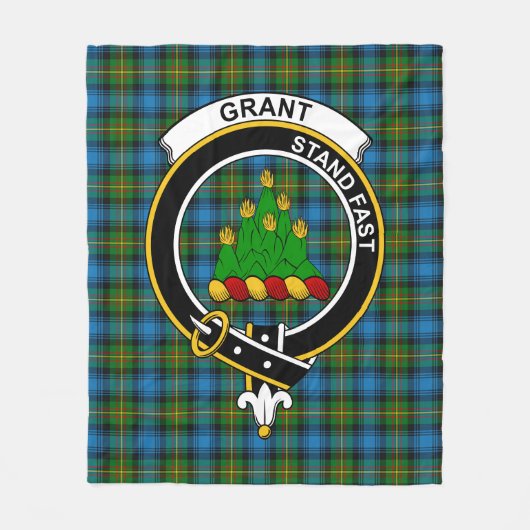 Clan Grant Hunting Tartan Pset Fleece Deken (Voorkant)