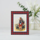 Clan Grant  Illustratie Tartan Lijst Briefkaart (Staand voorkant)
