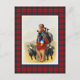Clan Grant  Illustratie Tartan Lijst Briefkaart