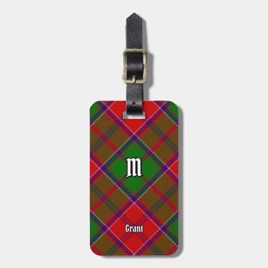 Clan Grant Tartan Bagagelabel (Voorkant verticaal)