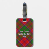 Clan Grant Tartan Bagagelabel (Achterkant verticaal)