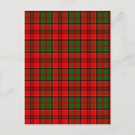 Clan Grant Tartan Briefkaart (Voorkant)
