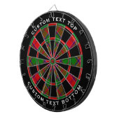 Clan Grant Tartan Dartbord (Voorkant Rechts)