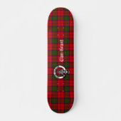 Clan Grant Tartan en Crest Badge Persoonlijk Skateboard (Voorkant)