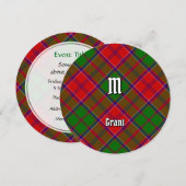 Clan Grant Tartan Kaart (Voorkant / Achterkant)