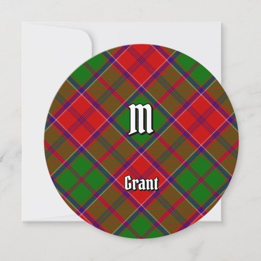 Clan Grant Tartan Kaart (Voorkant)