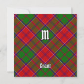 Clan Grant Tartan Kaart (Voorkant)