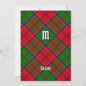 Clan Grant Tartan Kaart (Voorkant)