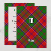 Clan Grant Tartan Kaart (Voorkant / Achterkant)