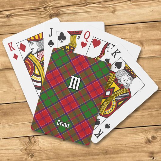 Clan Grant Tartan Pokerkaarten
