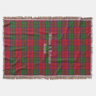 Clan Grant Tartan Pset - aangepaste trommelwand Deken