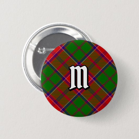 Clan Grant Tartan Ronde Button 5,7 Cm (Voorkant /achterkant)