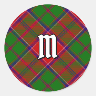 Clan Grant Tartan Ronde Sticker