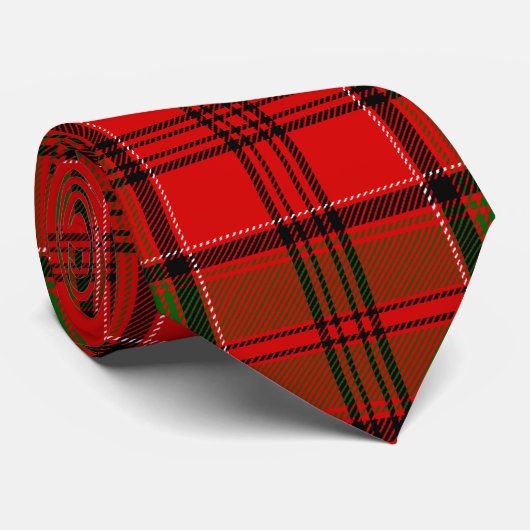 Clan Grant Tartan Stropdas (Opgerold)