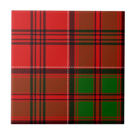 Clan Grant Tartan Tegeltje (Voorkant)