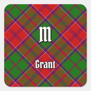Clan Grant Tartan Vierkante Sticker