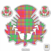Clan Grant Thistle Sticker (Voorkant)