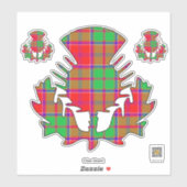 Clan Grant Thistle Sticker (Vel)