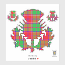 Clan Grant Thistle Sticker