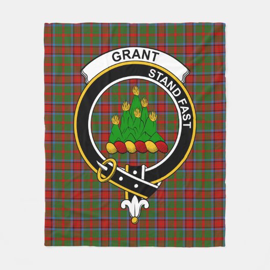 Clan Grant van Monymusk Tartan Plaid Fleece Deken (Voorkant)