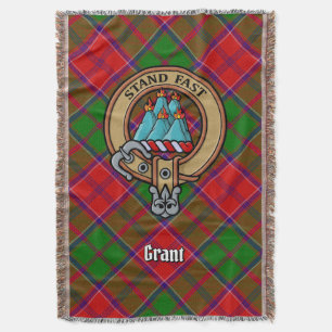 Clan Grant Wapen over Tartan Deken