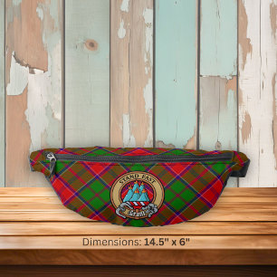 Clan Grant Wapen over Tartan Heuptasje