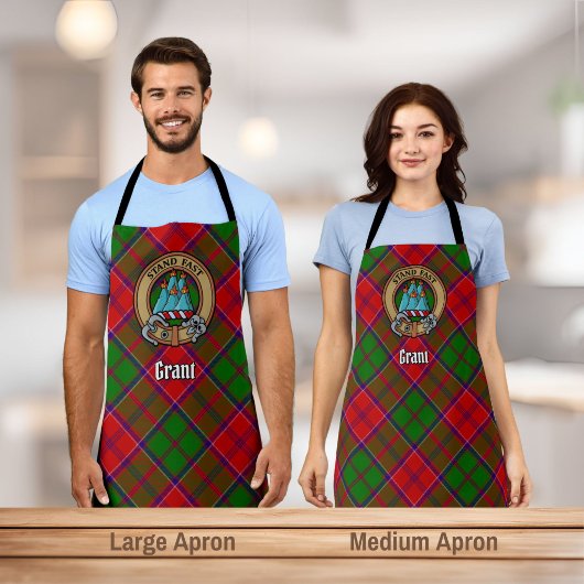 Clan Grant Wapen over Tartan Schort