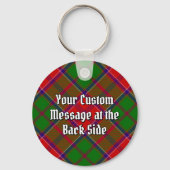 Clan Grant Wapen over Tartan Sleutelhanger (Achterkant)