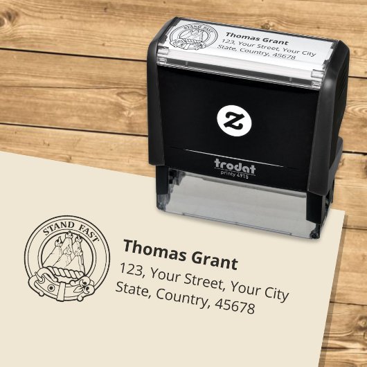 Clan Grant Wapen Zelfinktende Stempel