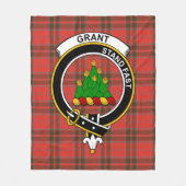 Clan Grant Weathered Tartan Pset Fleece Deken (Voorkant)