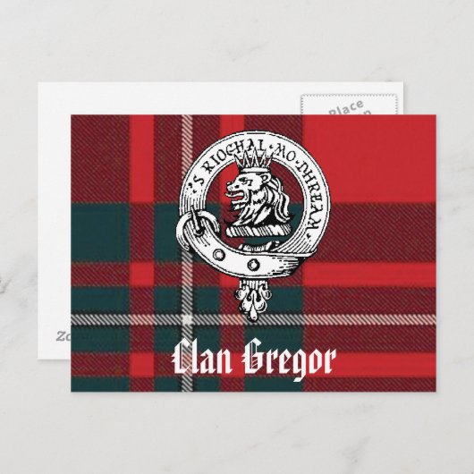 Clan Gregor Briefkaarten (Voorkant / Achterkant)