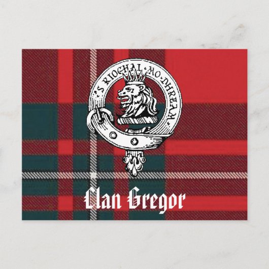 Clan Gregor Briefkaarten (Voorkant)
