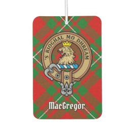 Clan Gregor Crest over Tartan Air Freshener Luchtverfrisser